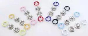 Pack of 5000 Enamel Open Ring Prong Ring Snaps